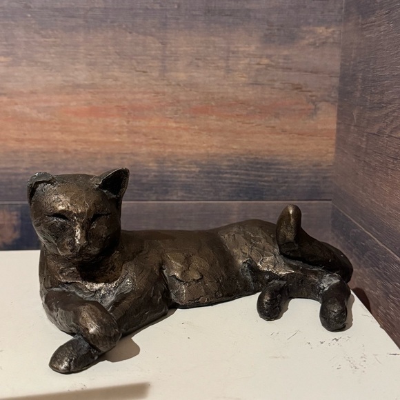 Two FIRTH Sculptures YUM-YUM Cat Sitting & Tinkerbell Paul Jenkins Feline - Picture 8 of 12